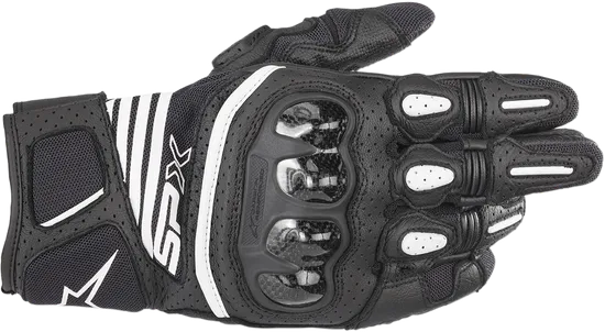 Alpinestars SPX Air Carbon V2 Gloves Adult S M L XL 2XL 3XL Black White Red 11
