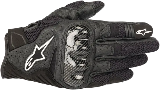 Alpinestars SMX-1 Air Carbon V2 Gloves Adult S M L XL 2XL 3XL Black Red Fluorescent Yellow White 3