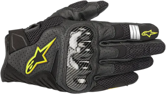 Alpinestars SMX-1 Air Carbon V2 Gloves Adult S M L XL 2XL 3XL Black Red Fluorescent Yellow White 28