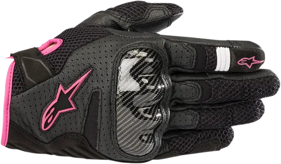 Alpinestars Stella SMX-1 Air V2 Gloves Adult XS S M L XL Black Pink 12