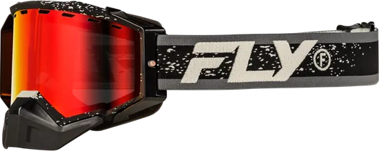 Fly Racing Red Gray Yellow Pink Black Blue White Green Purple Tan Adult Zone Snow Goggle Dual Red Mirror Green Pink Blue Purple 16
