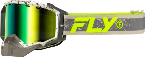 Fly Racing Red Gray Yellow Pink Black Blue White Green Purple Tan Adult Zone Snow Goggle Dual Red Mirror Green Pink Blue Purple 6