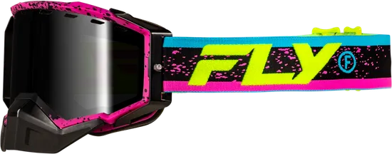 Fly Racing Red Gray Yellow Pink Black Blue White Green Purple Tan Adult Zone Snow Goggle Dual Red Mirror Green Pink Blue Purple 8