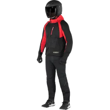 Alpinestars Adult Men MSE Hybrid Hooded Jacket S M L XL 2XL 3XL 4XL Black Red 23