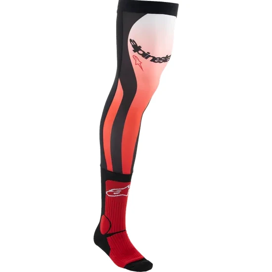 Alpinestars Adult Knee Brace Socks S M L XL Navy Yellow Black Gray Red 7
