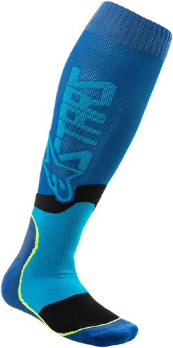 Alpinestars Youth Adult MX Plus Socks S M L M L Black Blue Red Gray Yellow White Orange Purple Teal Aqua Black  White 11