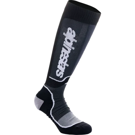 Alpinestars Youth Adult MX Plus Socks S M L M L Black Blue Red Gray Yellow White Orange Purple Teal Aqua Black  White 4