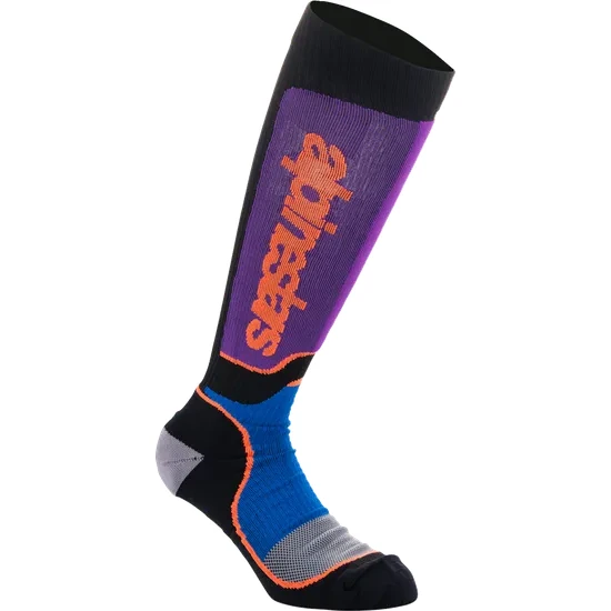 Alpinestars Youth Adult MX Plus Socks S M L M L Black Blue Red Gray Yellow White Orange Purple Teal Aqua Black  White 7