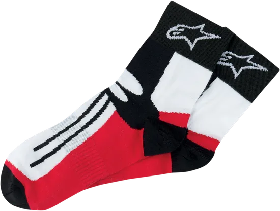 Alpinestars Adult Road Racing Socks S M L XL Black Red White 4