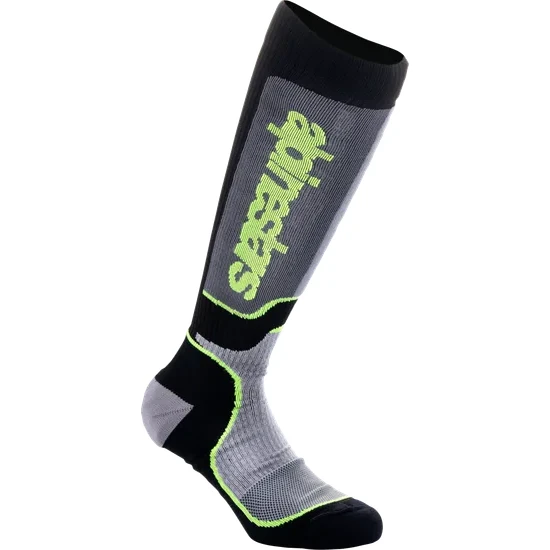 Alpinestars Youth Adult MX Plus Socks S M L M L Black Blue Red Gray Yellow White Orange Purple Teal Aqua Black  White 16