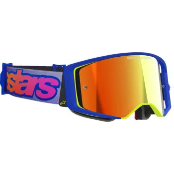 Alpinestars Blue Red Black Gray Pink Yellow Gold White Purple Adult Supertech Corp Goggle Absolute Vision Single Blue Silver Red Gold Clear 2