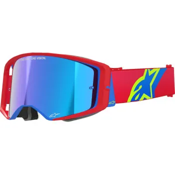 Alpinestars Blue Red Black Gray Pink Yellow Gold White Purple Adult Supertech Corp Goggle Absolute Vision Single Blue Silver Red Gold Clear 5