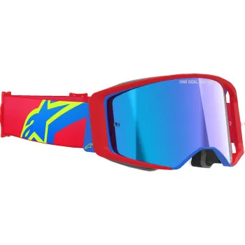 Alpinestars Blue Red Black Gray Pink Yellow Gold White Purple Adult Supertech Corp Goggle Absolute Vision Single Blue Silver Red Gold Clear 7