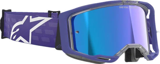 Alpinestars Pink Yellow Black White Blue Gray Purple Orange Adult Vision 8 Corp Goggle Single Red Clear Silver Blue Gold 22