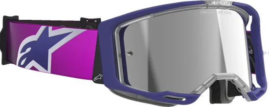 Alpinestars Pink Yellow Black White Blue Gray Purple Orange Adult Vision 8 Corp Goggle Single Red Clear Silver Blue Gold 24