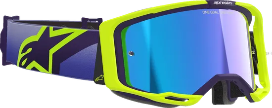 Alpinestars Pink Yellow Black White Blue Gray Purple Orange Adult Vision 8 Corp Goggle Single Red Clear Silver Blue Gold 23