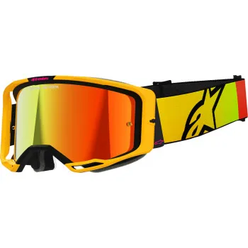 Alpinestars Pink Yellow Black White Blue Gray Purple Orange Adult Vision 8 Corp Goggle Single Red Clear Silver Blue Gold 8