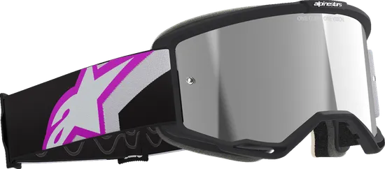 Alpinestars Black Purple White Blue Green Orange Adult Vision 5 Corp Goggle Single Silver Red Clear Blue 6