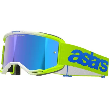 Alpinestars Blue Red Yellow Adult Vision 5 Blaze Goggle Single Blue Gold 8