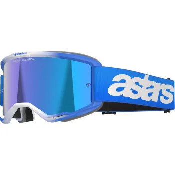 Alpinestars Blue Red Yellow Adult Vision 5 Blaze Goggle Single Blue Gold 2