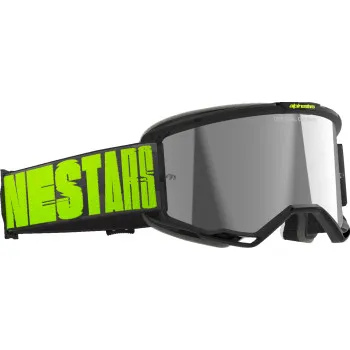 Alpinestars White Cream Gray Fluorescent Yellow Adult Vision 5 Hollow Goggle Single Gold Gray 7