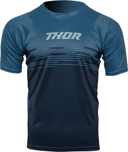 Thor Adult Men Assist Shiver Short-Sleeve Jersey XS S M L 2XL Black Gray Blue 11