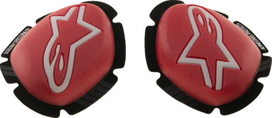 Alpinestars Adult GP Plus Knee Sliders One Size Red Fluorescent Yellow Fluorescent Pink White Black 2