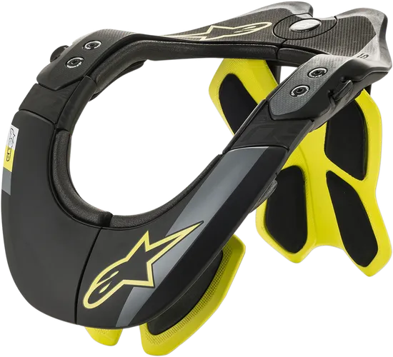 Alpinestars Adult Unisex Bionic Neck Support Tech 2 XS M L XL Black Gray Yellow 7