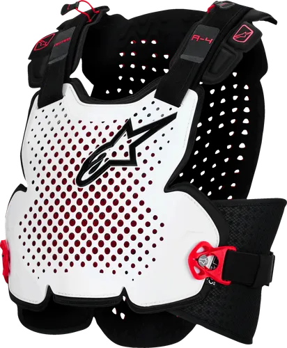 Alpinestars Adult Men A-4 Plasma Chest Protector M L XL 2XL Black Red White 5