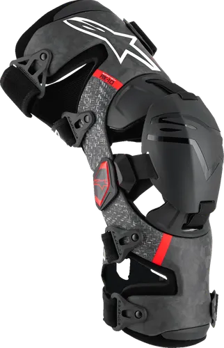 Alpinestars Adult Unisex Supertech RK-10 Plasma Knee Brace S M L XL Black Red 9