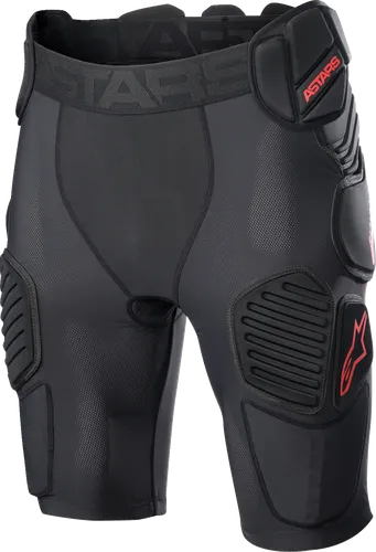 Alpinestars Adult Men Bionic Pro Protection Shorts S M L XL 2XL Black Red 5