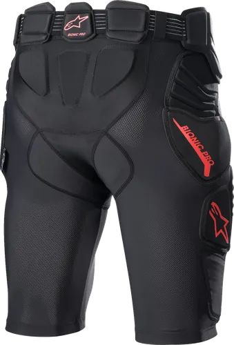 Alpinestars Adult Men Bionic Pro Protection Shorts S M L XL 2XL Black Red 10