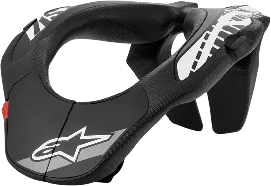 Alpinestars Youth Unisex Youth Neck Support One Size Black White Orange Yellow 3