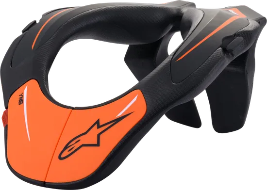 Alpinestars Youth Unisex Youth Neck Support One Size Black White Orange Yellow 5