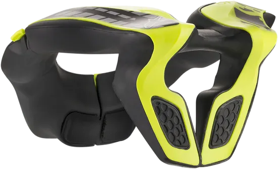 Alpinestars Youth Unisex Youth Neck Support One Size Black White Orange Yellow 8