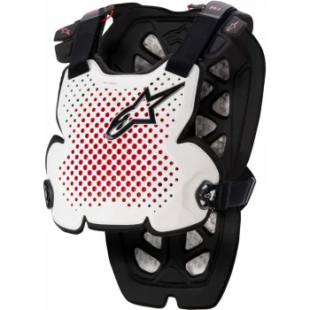 Alpinestars Adult Men A-1 Pro Chest Guard M L XL 2XL White Black 5