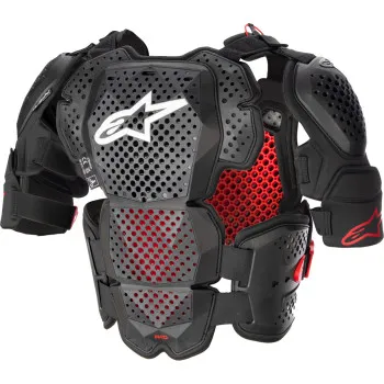 Alpinestars Adult Men A-10 V2 Full Chest Protector M L XL 2XL XS S Black Red 6