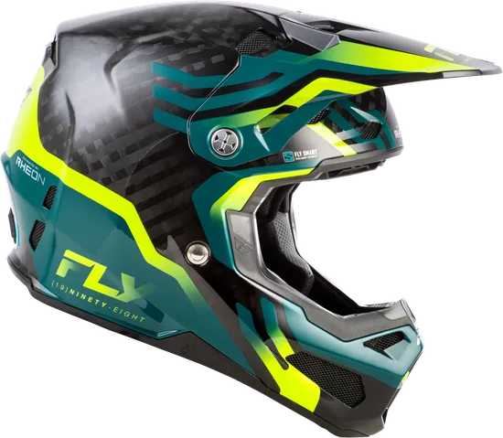 Fly Racing Adult Youth Formula S Carbon Byte Helmet Full Face MX | XS S M L XL 2XL | Black Gray Silver Teal Green Blue White Red 22
