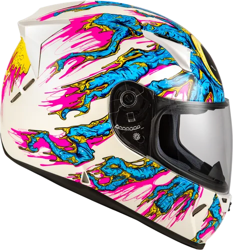 Fly Racing Adult Revolt Space Creep Helmet Full Face Street | XS S M L XL 2XL | Blue White Pink Black Red 22