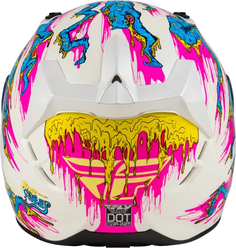 Fly Racing Adult Revolt Space Creep Helmet Full Face Street | XS S M L XL 2XL | Blue White Pink Black Red 23