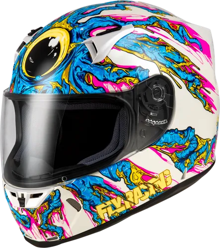 Fly Racing Adult Revolt Space Creep Helmet Full Face Street | XS S M L XL 2XL | Blue White Pink Black Red 21