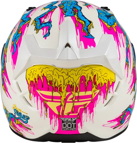 Fly Racing Adult Revolt Space Creep Helmet Full Face Street | XS S M L XL 2XL | Blue White Pink Black Red 28