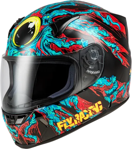 Fly Racing Adult Revolt Space Creep Helmet Full Face Street | XS S M L XL 2XL | Blue White Pink Black Red 15