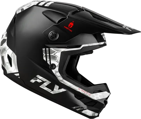 Fly Racing Adult Kinetic Verdict Kryptek Helmet MX Full Face | XS S M L XL 2XL | Black Gray 7