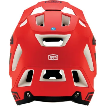 100% Adult Trajecta Bicycle Helmet Full Face | S M L XL | Black Red Silver White