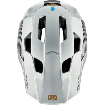 100% Adult Trajecta Bicycle Helmet Full Face | S M L XL | Black Red Silver White