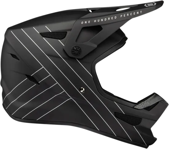 100% Adult Youth Status Bicycle Helmet Full Face | XS S M L XL 2XL | Black Yellow Gray Red