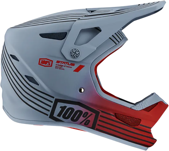 100% Adult Youth Status Bicycle Helmet Full Face | XS S M L XL 2XL | Black Yellow Gray Red