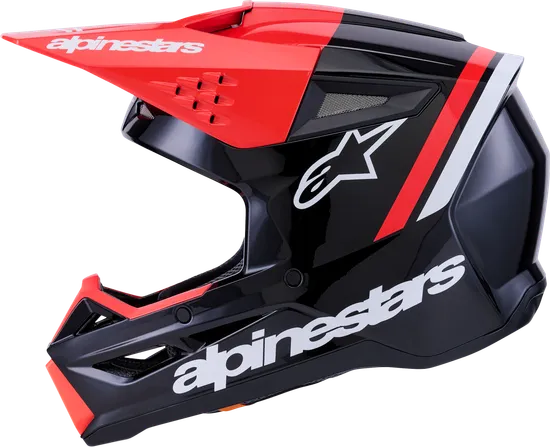 Alpinestars Adult SM3 Radium Helmet MX | XS S M L XL 2XL | Black Gray Yellow Red White 5