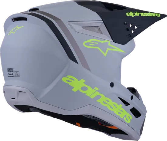 Alpinestars Adult SM3 Radium Helmet MX | XS S M L XL 2XL | Black Gray Yellow Red White 19